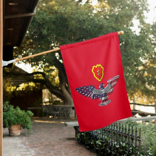 25th Infantry Division Tropic Lightning Eagle  House Flag