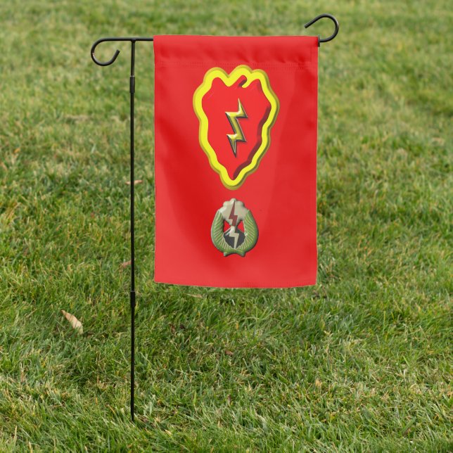 25th Infantry Division Tropic Lightning  Garden Flag (In SItu)