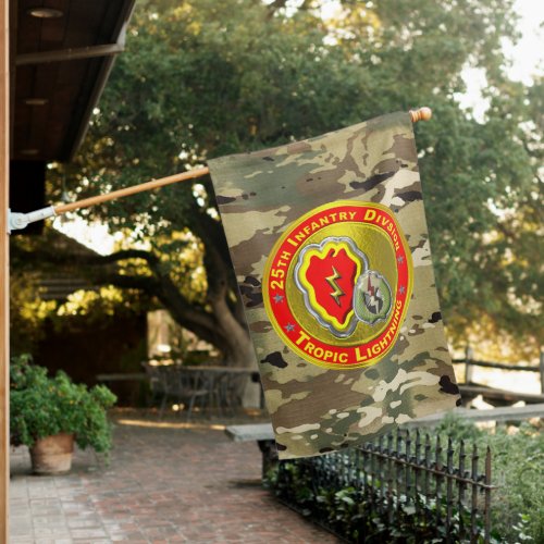 25th Infantry Division Tropic Lightning  House Flag