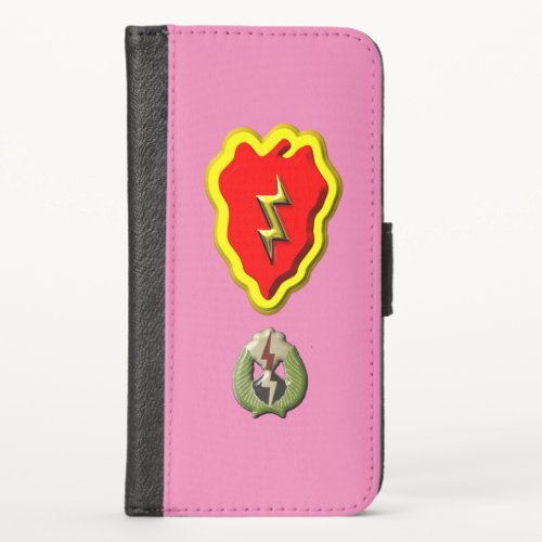 25th Infantry Division Tropic Lightning iPhone X Wallet Case