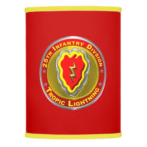 25th Infantry Division Tropic Lightning  Lamp Shade
