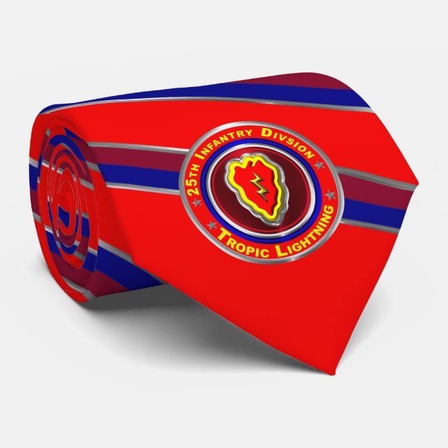25th Infantry Division “Tropic Lightning” Neck Tie (Rolled)