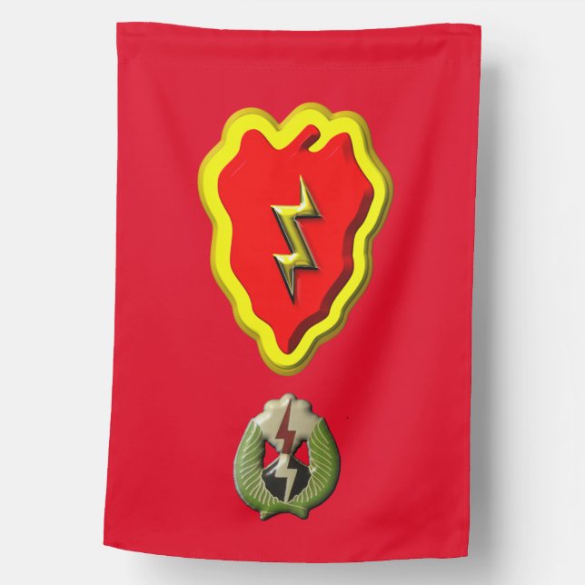 25th Infantry Division “Tropic Lightning” Patch House Flag (Front)