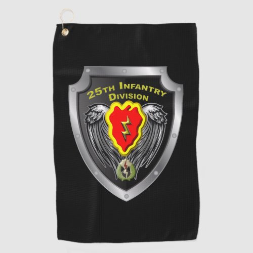 25th Infantry Division Tropic Lightning Shield Golf Towel