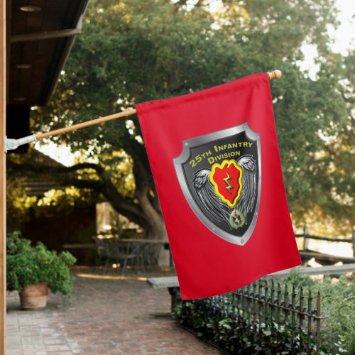 25th Infantry Division Tropic Lightning Shield  House Flag