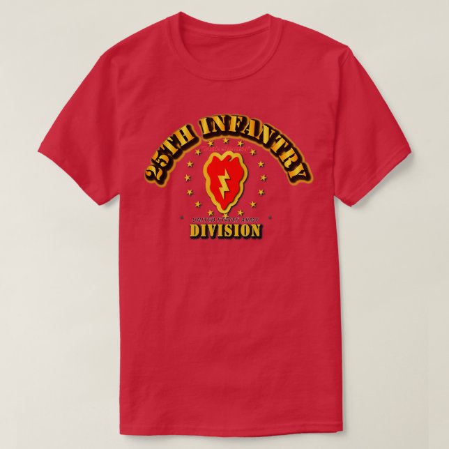 25th Infantry Division Tropic Lightning T-Shirt (Design Front)