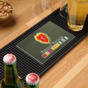 25th Infantry Division Vietnam Veteran Bar Mat