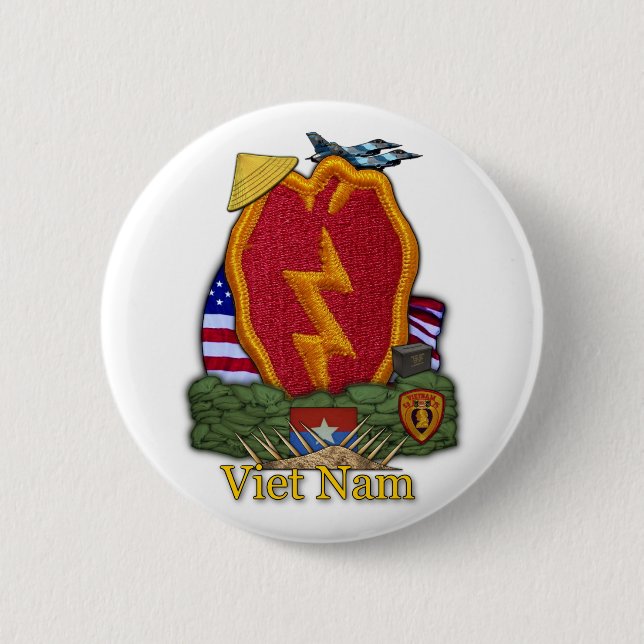 25th infantry division vietnam war Button (Front)