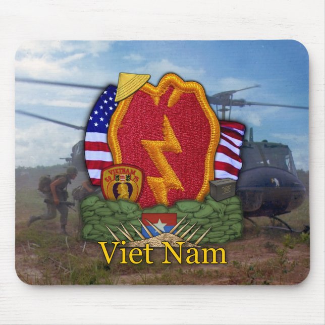 25th infantry division vietnam war vets Mousepad (Front)