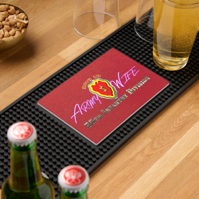 25th Infantry Division Wife Bar Mat (Insitu (Bar 2))
