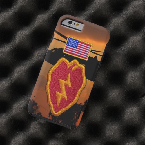 25th infantry Veterans Vets vietnam Patch Tough iPhone 6 Case