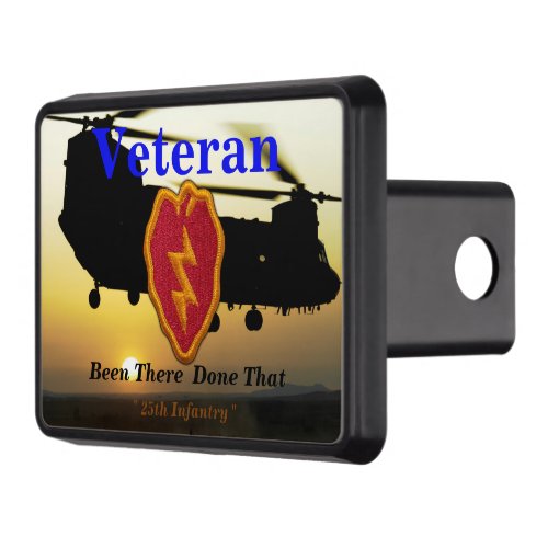 25th infantry vietnam nam veterans vets patch tow hitch cover