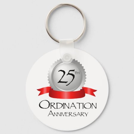 25th Ordination Anniversary Cross Host Keychain