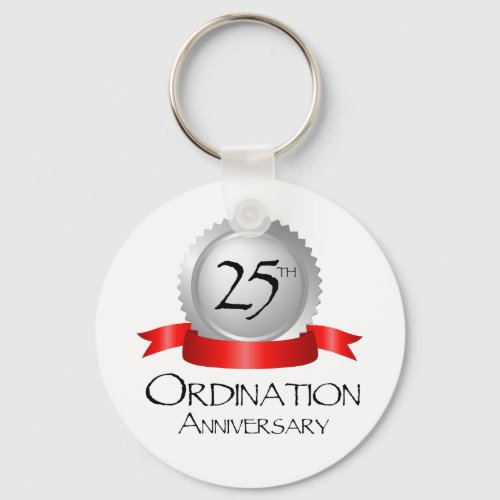 25th Ordination Anniversary Cross Host Keychain