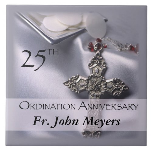25th Ordination Anniversary Cross Host Tile