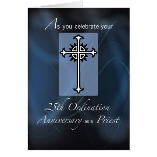25th Ordination Anniversary of Priest, Silver Jubi Card