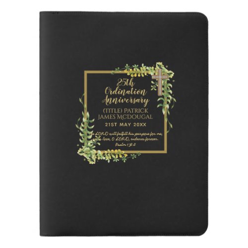 25th Ordination Anniversary Priest Gift Customized Extra Large Moleskine Notebook