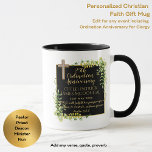 25th Ordination Anniversary Priest Gift Customized Mug<br><div class="desc">ANY number of years as an Ordained Pastor, Priest Minister Deacon etc. Ordination Anniversary personalized commemorative keepsake Gift with text template fields for you to add name, date and other text as desired. Add a personal message, greeting, Bible verse, scripture, proverb. Suitable for any milestone 1st 5th 10th 15th 20th...</div>