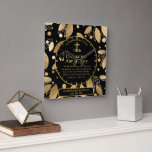 25th Pastor Priest Anniversary Gift Ordination ANY Square Wall Clock<br><div class="desc">Welcome to LeahG's Commemorative Personalized Gift item for commemorating the Ordintion Anniversary of Priests and other clergy including Pastor, Nun, Deacon, Minister. Add the name and the date as required. Suitable for any number of years including 1st, 5th, 10th, 15th, 20tj, 25th, 30th, 35th, 40th, 45th, 50th, 55th, Silver or...</div>