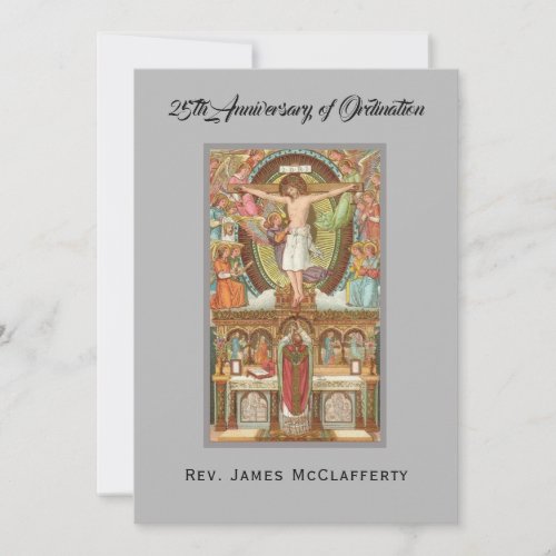  25th Priest Ordination Anniversary Jubilee Invitation