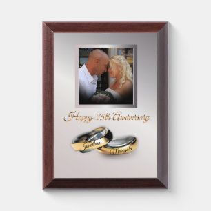 25th Silver Anniversary Celebrate Good Times Award Plaque