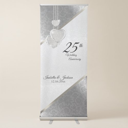 25th Silver Anniversary Design Retractable Banner