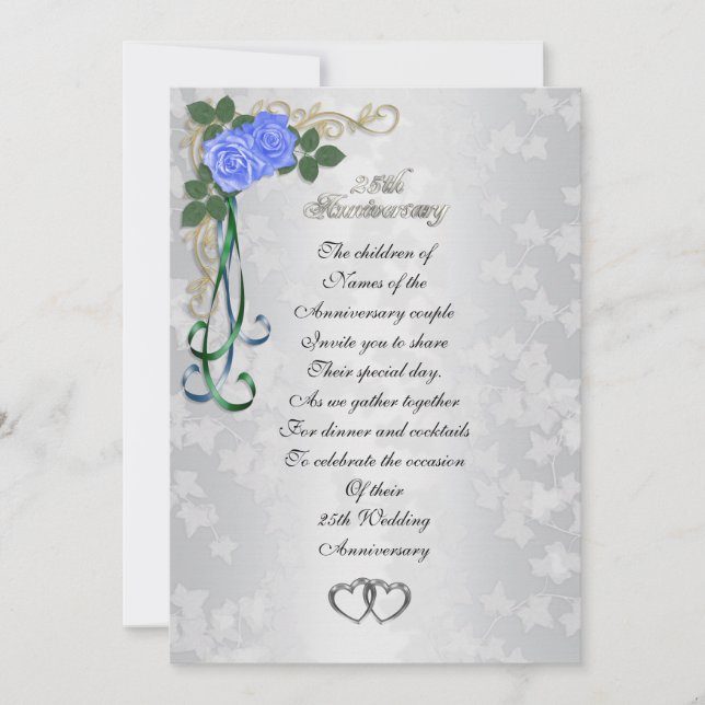25th Silver anniversary invitation (Front)