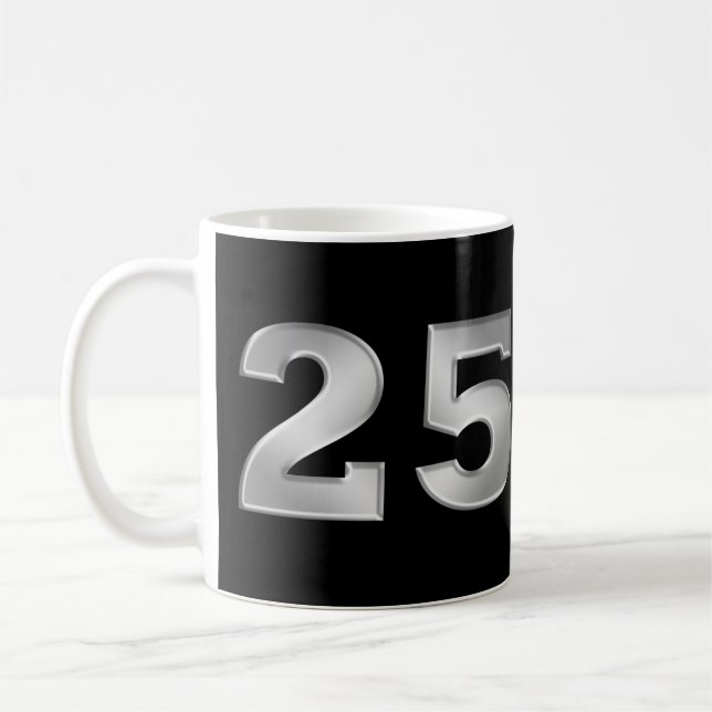 25th Silver Anniversary Mug (Left)