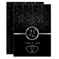 25th Silver Anniversary Starlights Invitation