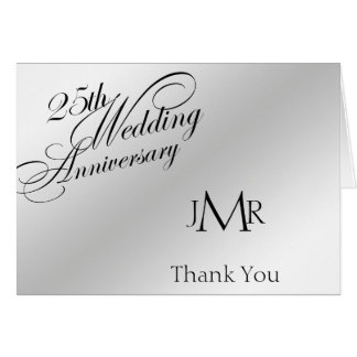 25th Silver Anniversary Thank You