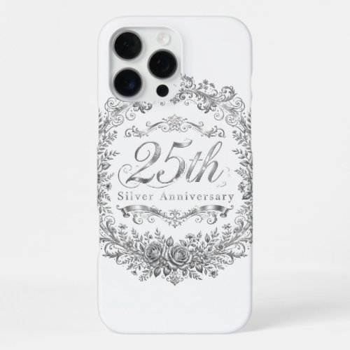 25th Silver iPhone 16 Pro Max Case