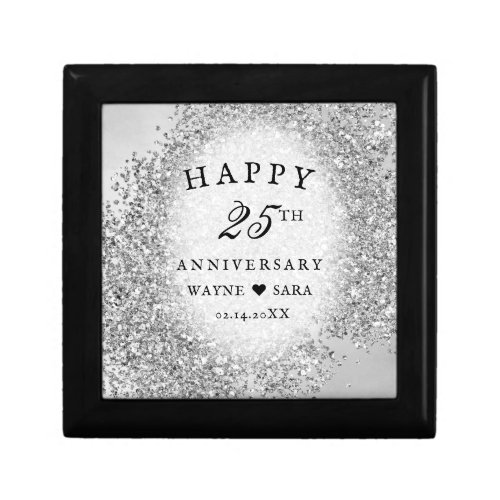 25th Silver Wedding Anniversary 2 Gift Box