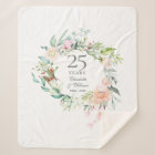 25th Silver Wedding Anniversary Floral Garland