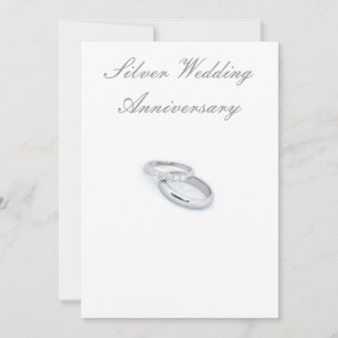 25TH Silver Wedding Anniversary Invitation