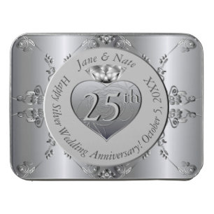 25th Silver Wedding Anniversary Jigsaw  Puzzle