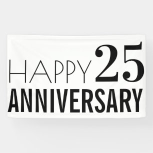 25th Silver Wedding Anniversary Party   Banner