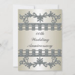 25th Silver Wedding Anniversary Party Invitation