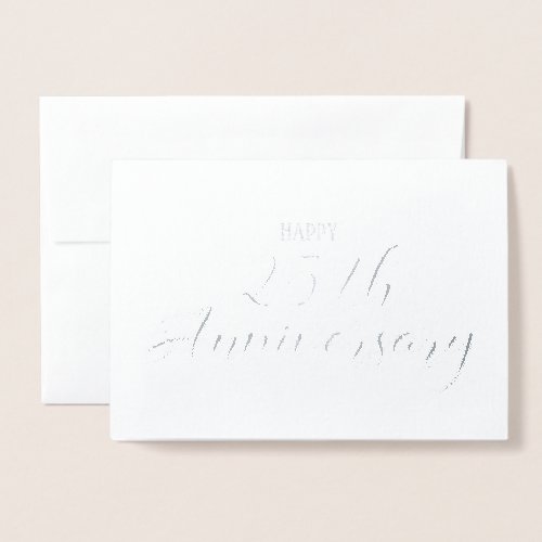 25th Silver Wedding Anniversary Religious Card