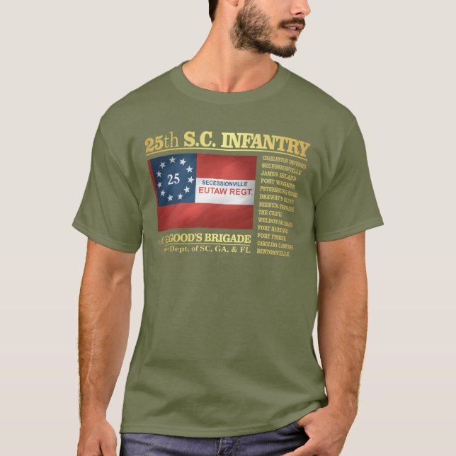 25th South Carolina Infantry (BA2) T-Shirt (Front)