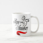 25th wedding anniversary a coffee mug