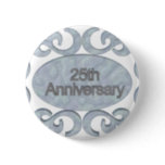 25th Wedding Anniversary Buttons