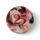 25th Wedding Anniversary Buttons