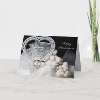 25th Wedding Anniversary Card