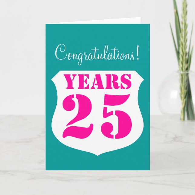 25th Wedding anniversary card (Front)