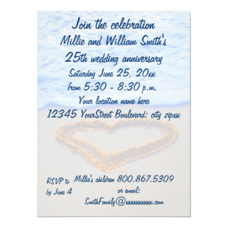 25th Wedding Anniversary Card