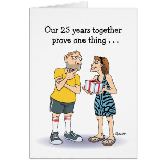25th Wedding Anniversary Card: Love Card