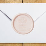25th wedding anniversary classic laurel wreath wax seal stamp<br><div class="desc">For invitations,  thank you cards,  save the dates celebrating your 25th wedding anniversary. Personalize and add your names and a date.   Decorated with a laurel wreath.</div>