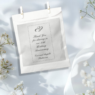 25th Wedding Anniversary Diamond Ring Thank You Favor Bag