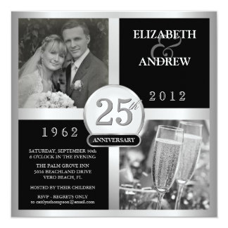 25th Wedding Anniversary Invitations, 2100+ 25th Wedding Anniversary ...