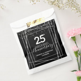 25th Wedding Anniversary Favor Bags